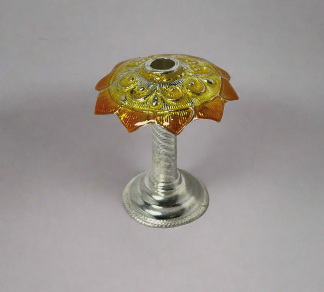 Beautiful Silver Agarbathi Stand Silvergift.in