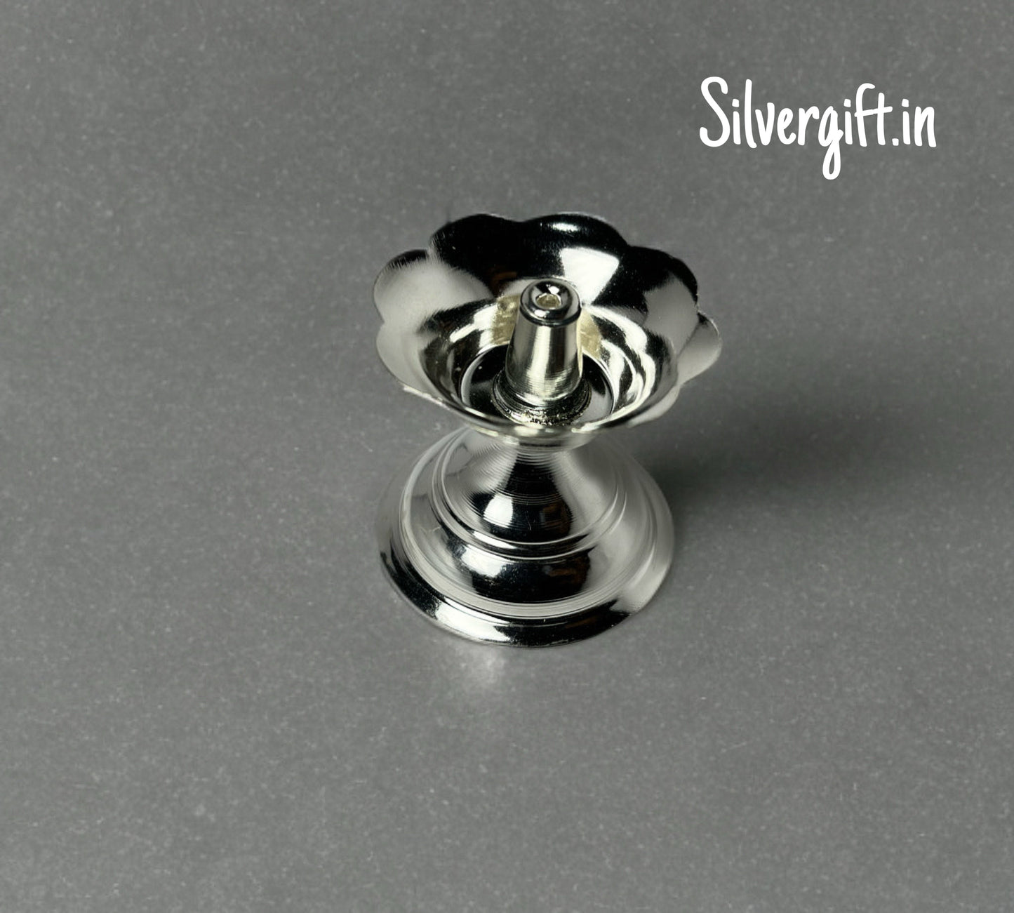 Buy Traditional Silver Vilakku for Pooja Online | Authentic Pooja Lamps