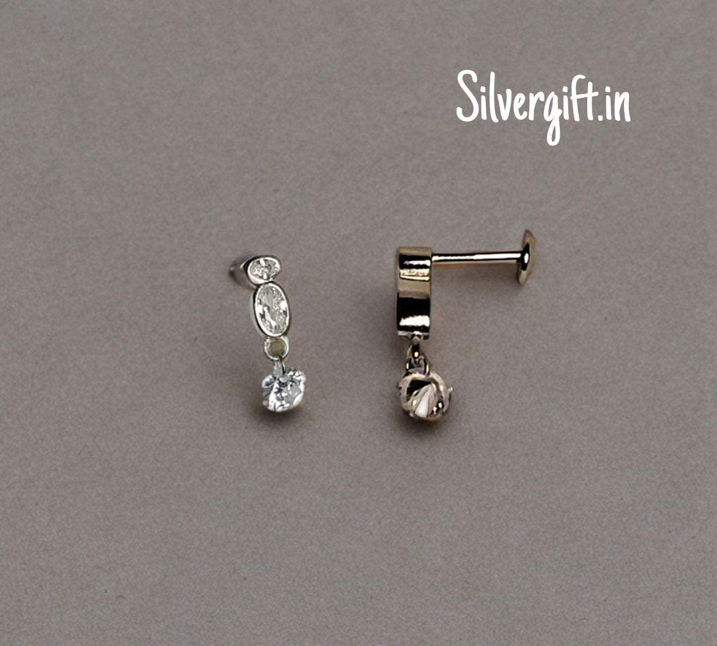 Elegant White Stone Earrings for Women & Girls – Trendy High Fashion Jewelry for Special Occasions