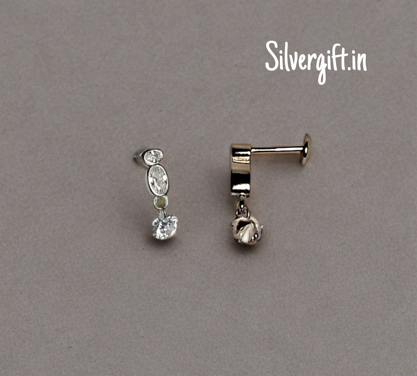 Elegant White Stone Earrings for Women & Girls – Trendy High Fashion Jewelry for Special Occasions Silvergift.in