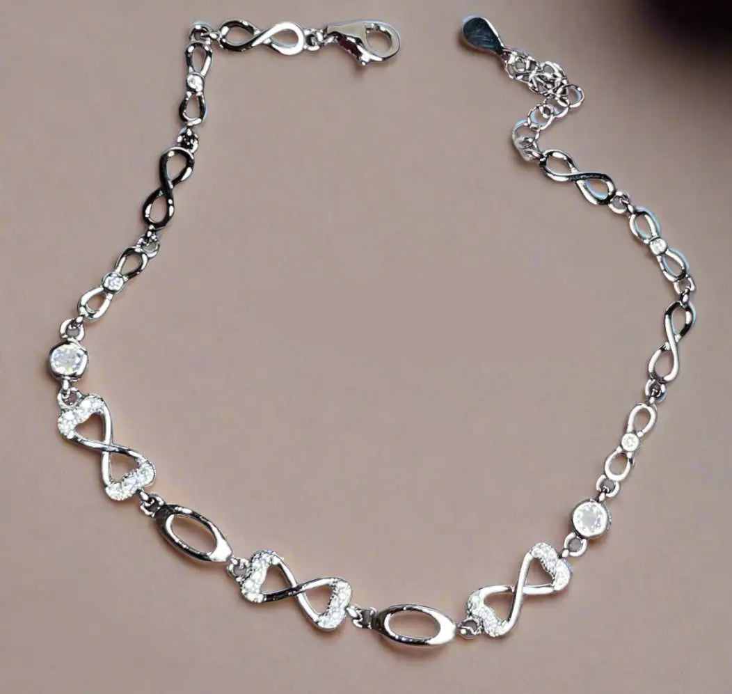 Pure Silver Bracelet for Women – Elegant 925 Sterling Silver Jewelry Silvergift.in