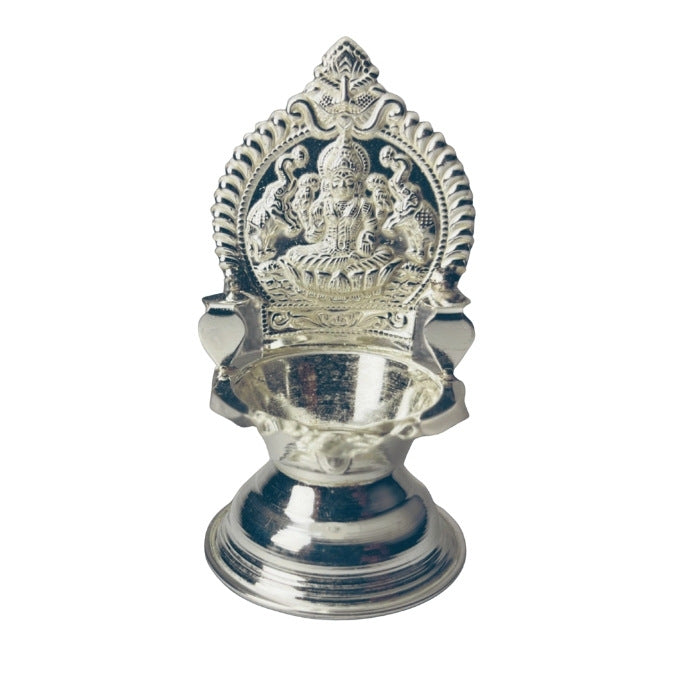 Pure Silver Kamatchi amman Vilakku Silvergift.in