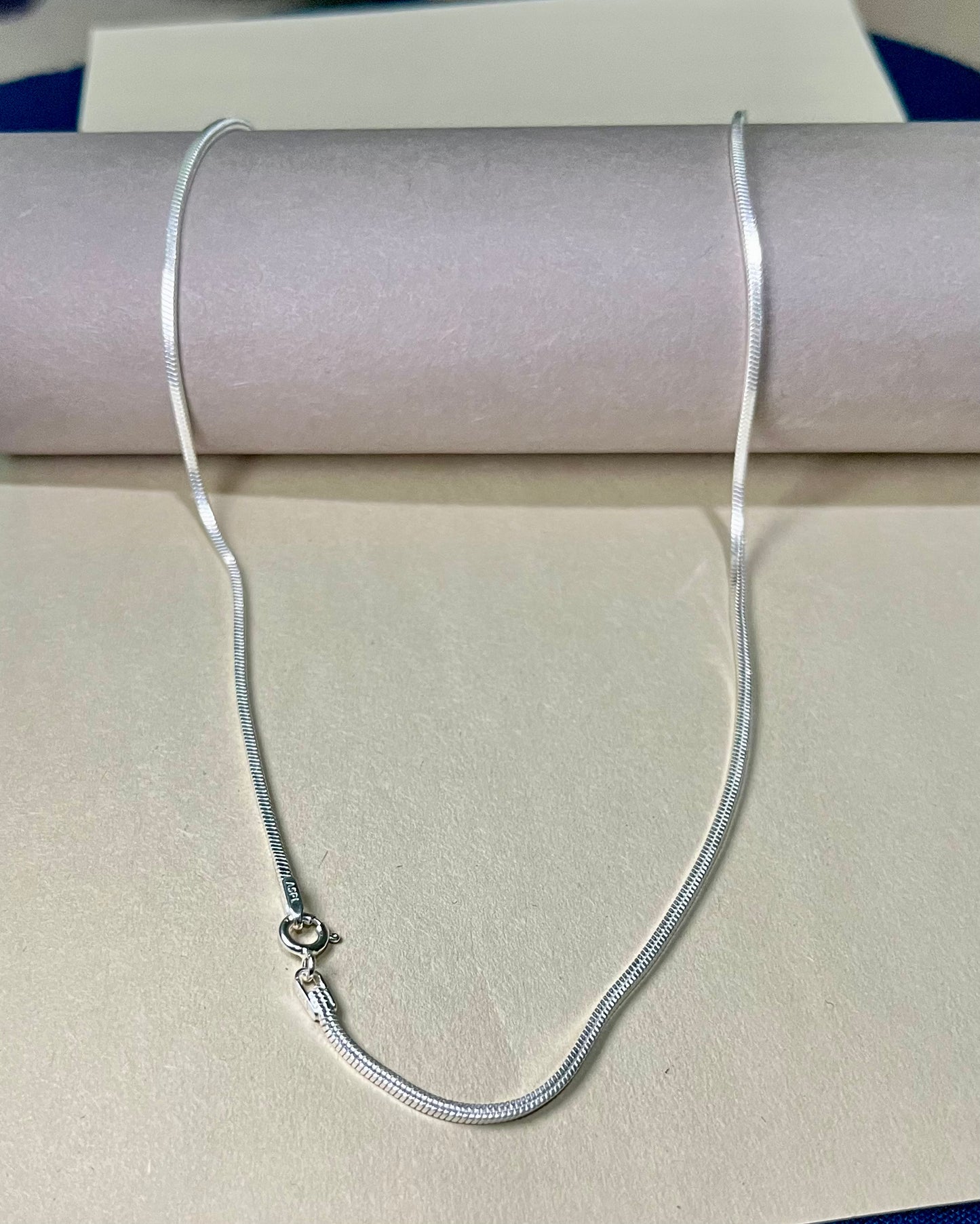 Pure 925 Sterling Silver Snake Chain – Sleek Italian Design, Unisex, Hypoallergenic & Tarnish-Resistant Necklace Silvergift.in