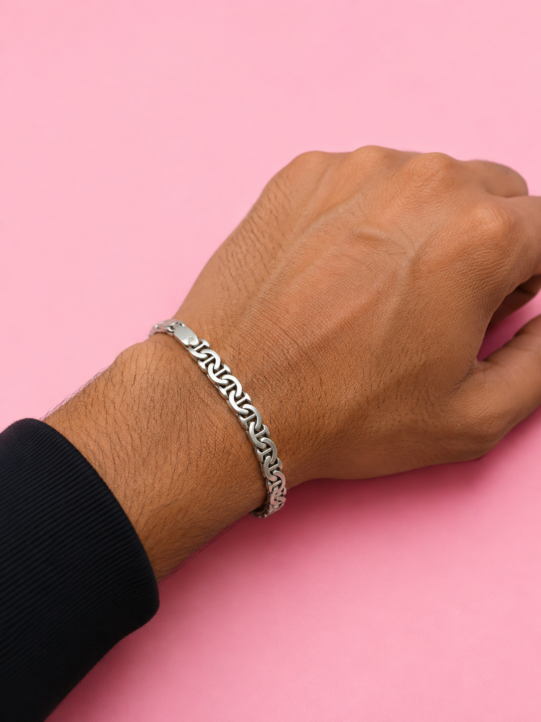 Silver Gents Bracelet – 925 Sterling Silver for Men