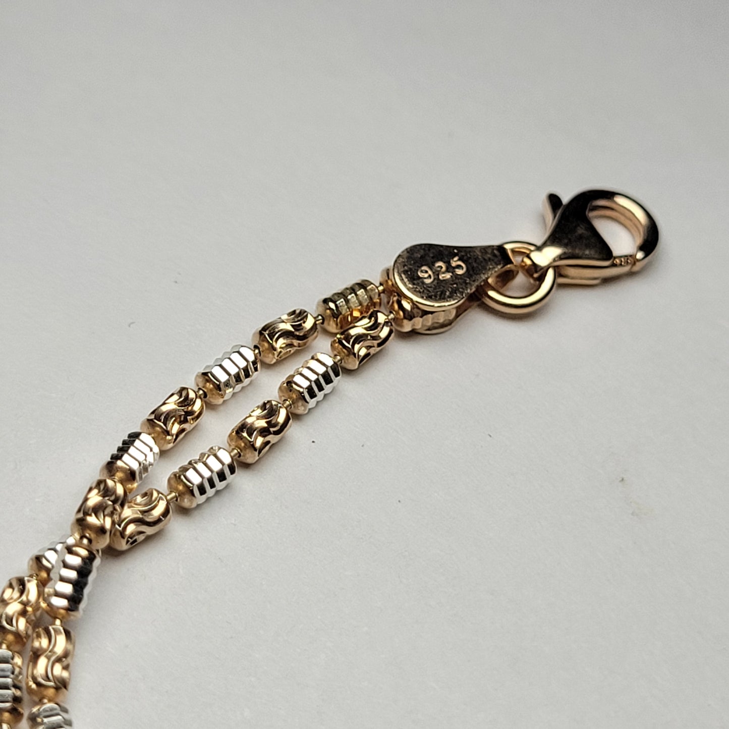 "925 Pure Silver Ladies Bracelet with Rose Gold Plating – Elegant Designer Women’s Jewelry for Daily & Party Wear Silvergift.in