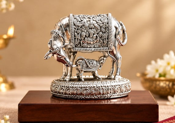 Silver Kamdhenu Cow & Calf: Vastu Benefits, Meaning & Gifting Guide (2026)