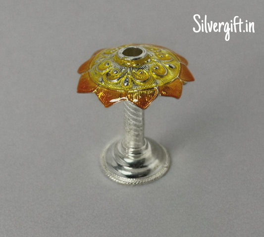 Beautiful Silver Agarbathi Stand