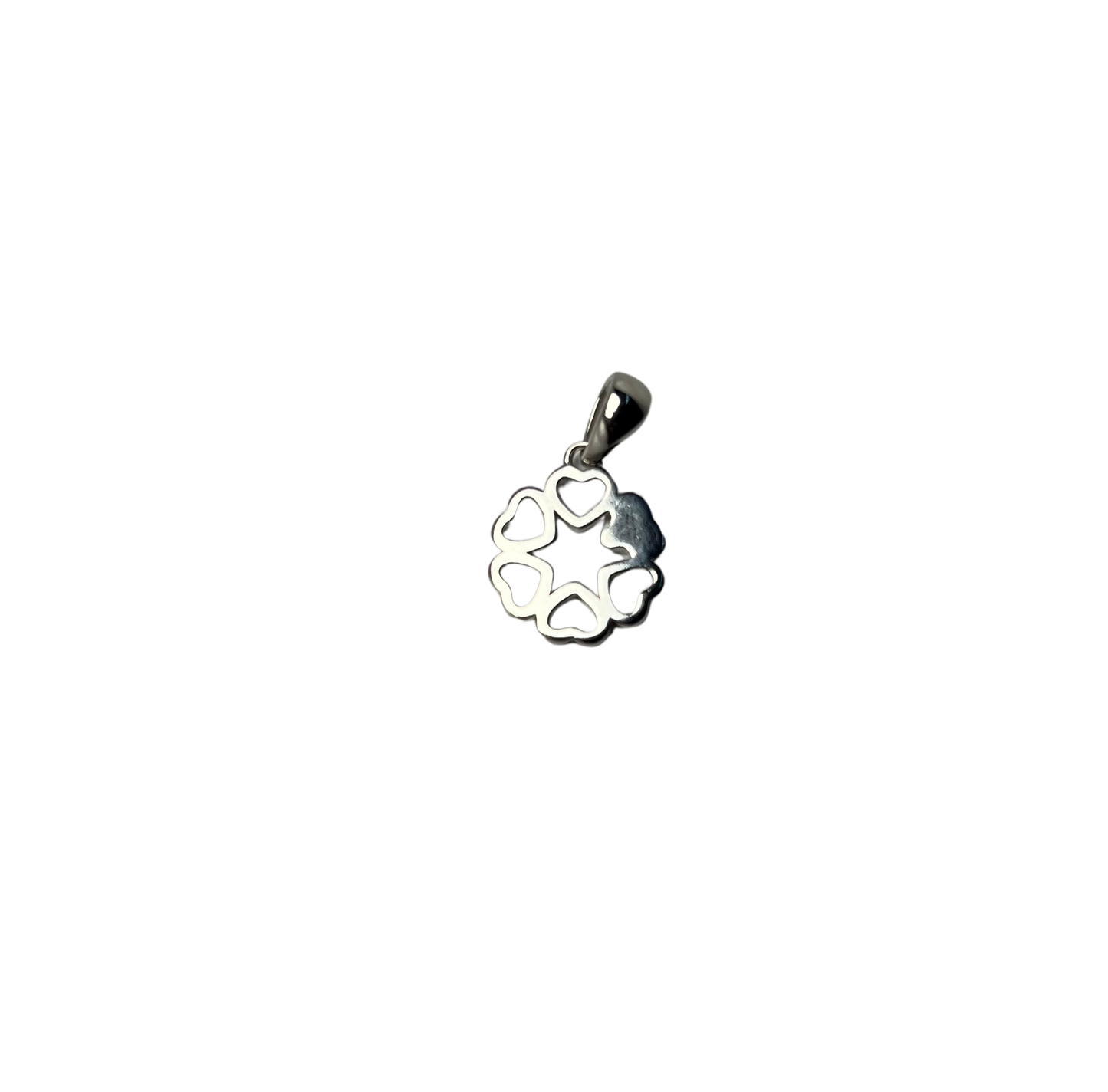 Heart & Star Harmony Pure Silver Pendant Silvergift.in