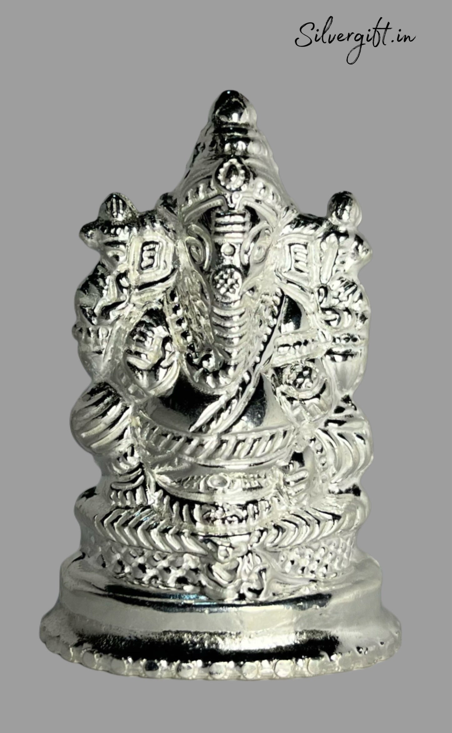 Pure Silver Hollow Vinayagar Idol – Handcrafted Hindu Ganesha for Pooja & Home Decor Silvergift.in