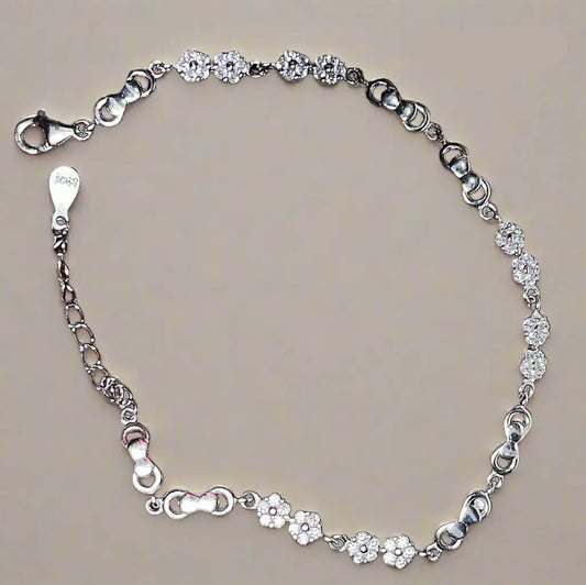 Pure Silver Bracelet for Women – Elegant 925 Sterling Silver Jewelry Silvergift.in