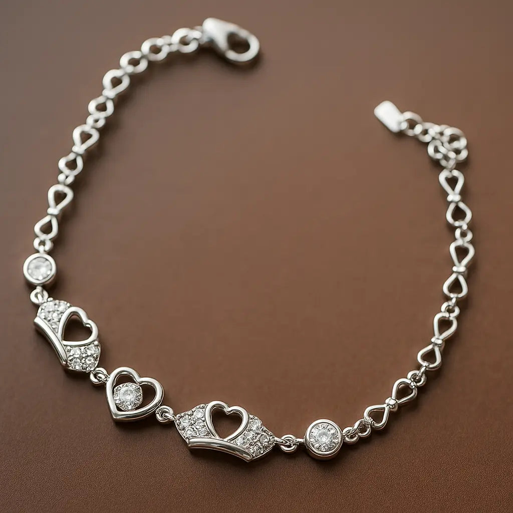 Pure Silver Bracelet for Women – Elegant 925 Sterling Silver Jewelry Silvergift.in