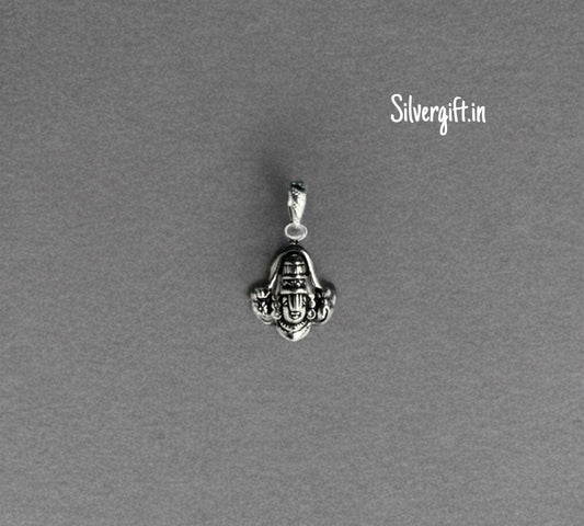 Sterling Silver Perumal Pendant – Spiritual Protection & Blessings Amulet for Men & Women Silvergift.in