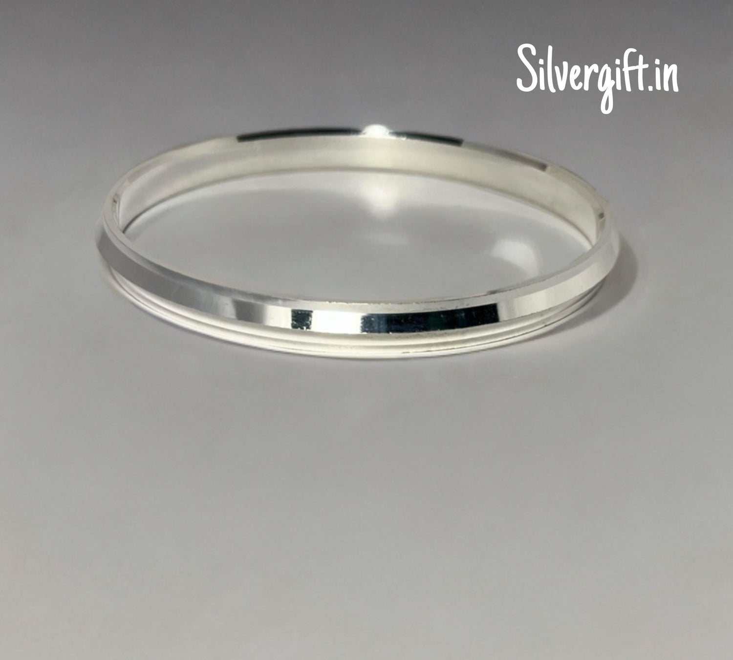 Silver Kada – Enhance Your Style with Timeless Jewellery - size 2.10 Silvergift.in