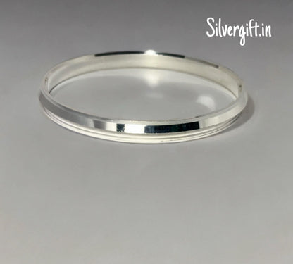 Silver Kada – Enhance Your Style with Timeless Jewellery - size 2.10 Silvergift.in