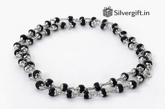 Original 925 Silver Karungali malai (54 Beads)