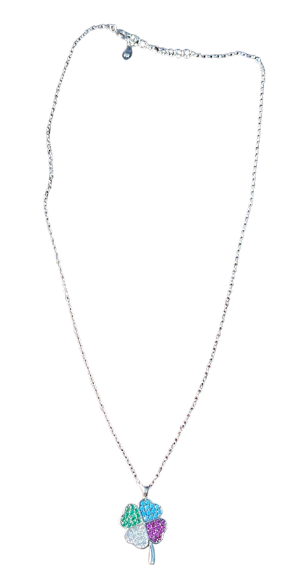 Floral pendant with Chain | Pure Silver | Fancy chain Silvergift.in