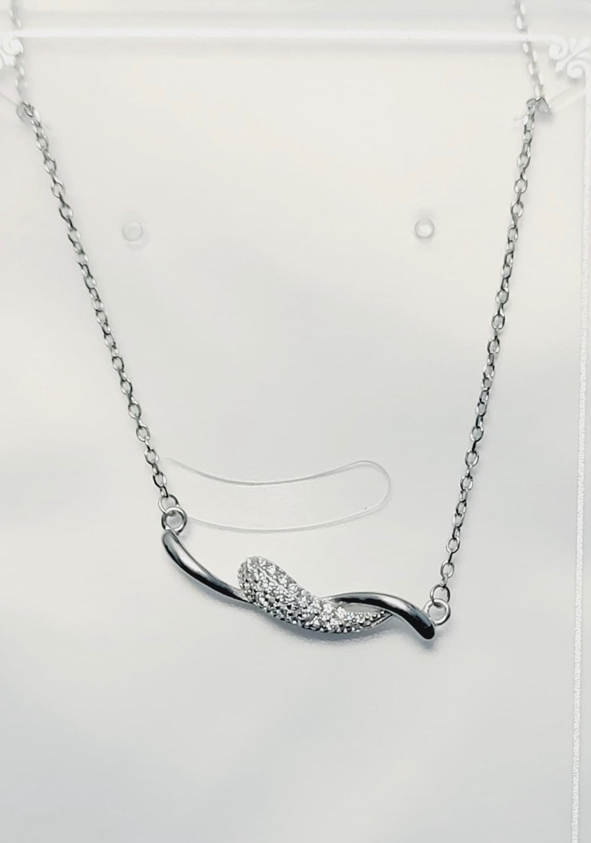 925 Pure Silver Wave Bar Chain Necklace for Women – Designer Minimalist Party Jewelry Silvergift.in