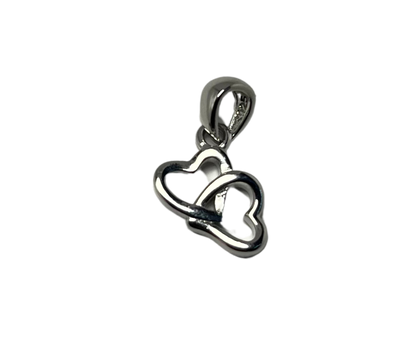 Double heart Pendant | Pure Silver Silvergift.in