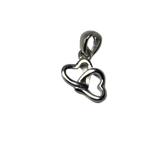 Double heart Pendant | Pure Silver Silvergift.in