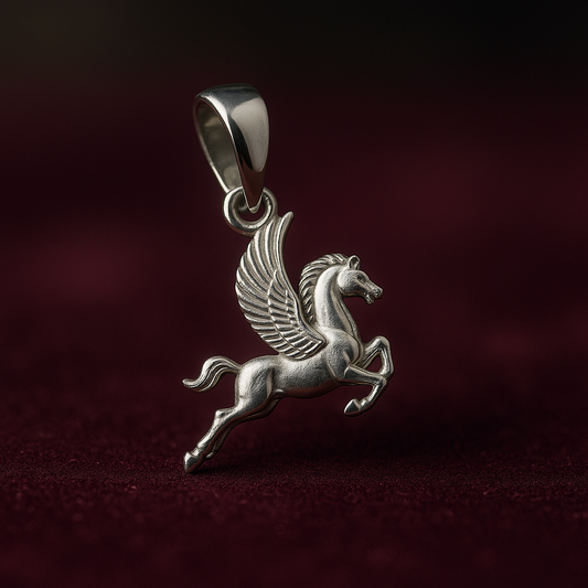 Sterling Silver Pegasus Pendant – Winged Horse Jewelry Charm for Elegant Style Silvergift.in