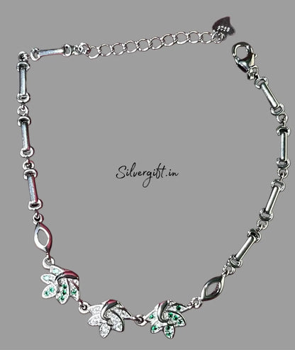 Pure Silver Bracelet for Women – Elegant 925 Sterling Silver Jewelry Silvergift.in
