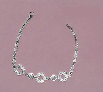 Pure Silver Bracelet for Women – Elegant 925 Sterling Silver Jewelry Silvergift.in