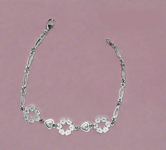 Pure Silver Bracelet for Women – Elegant 925 Sterling Silver Jewelry Silvergift.in