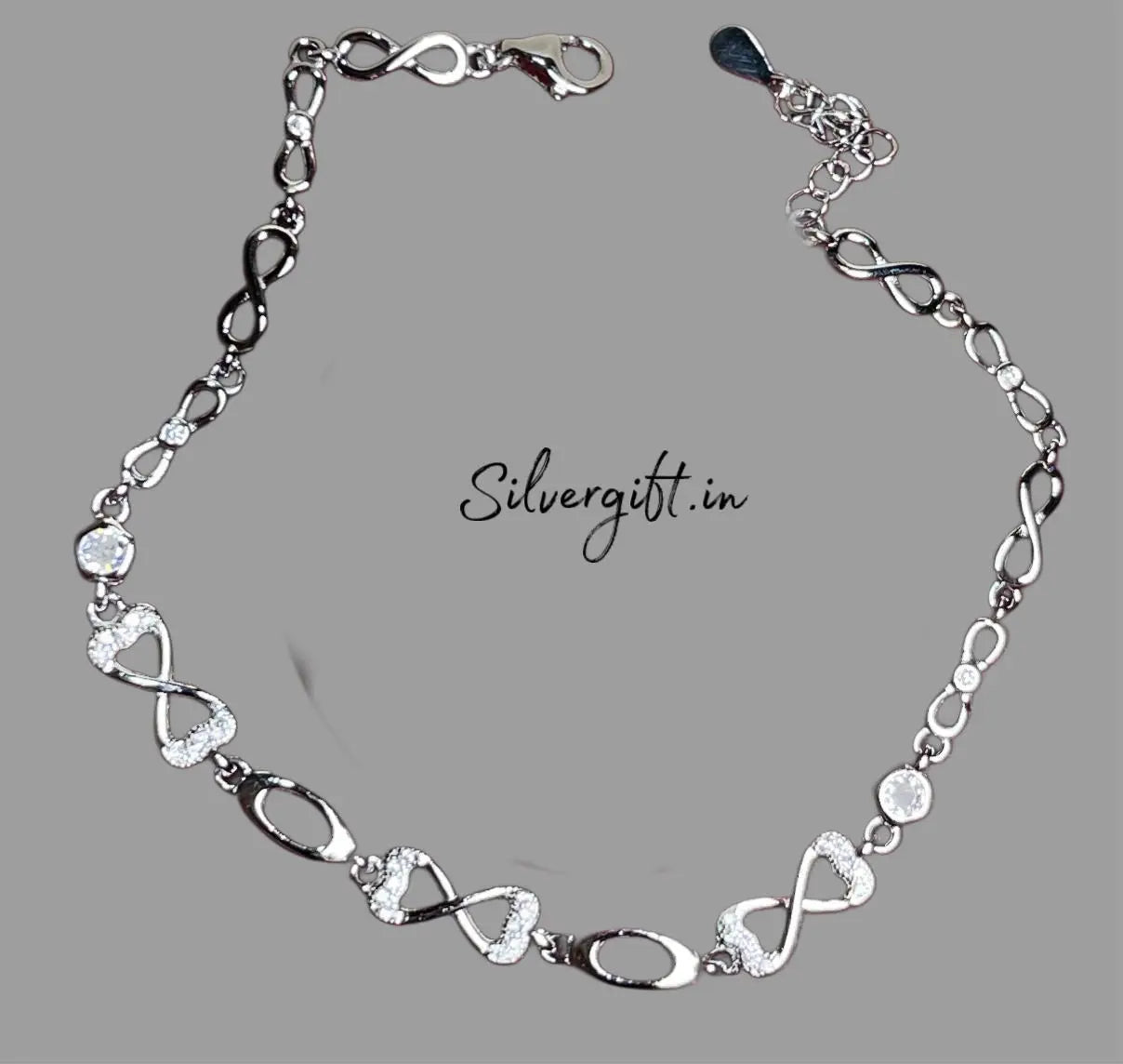 Pure Silver Bracelet for Women – Elegant 925 Sterling Silver Jewelry Silvergift.in