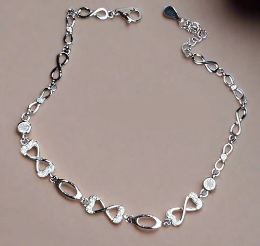 Pure Silver Bracelet for Women – Elegant 925 Sterling Silver Jewelry Silvergift.in