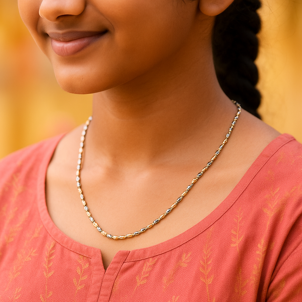 Premium 92.5 Sterling Silver Chain Necklace – Unisex, Durable & Stylish for Men and Women Silvergift.in