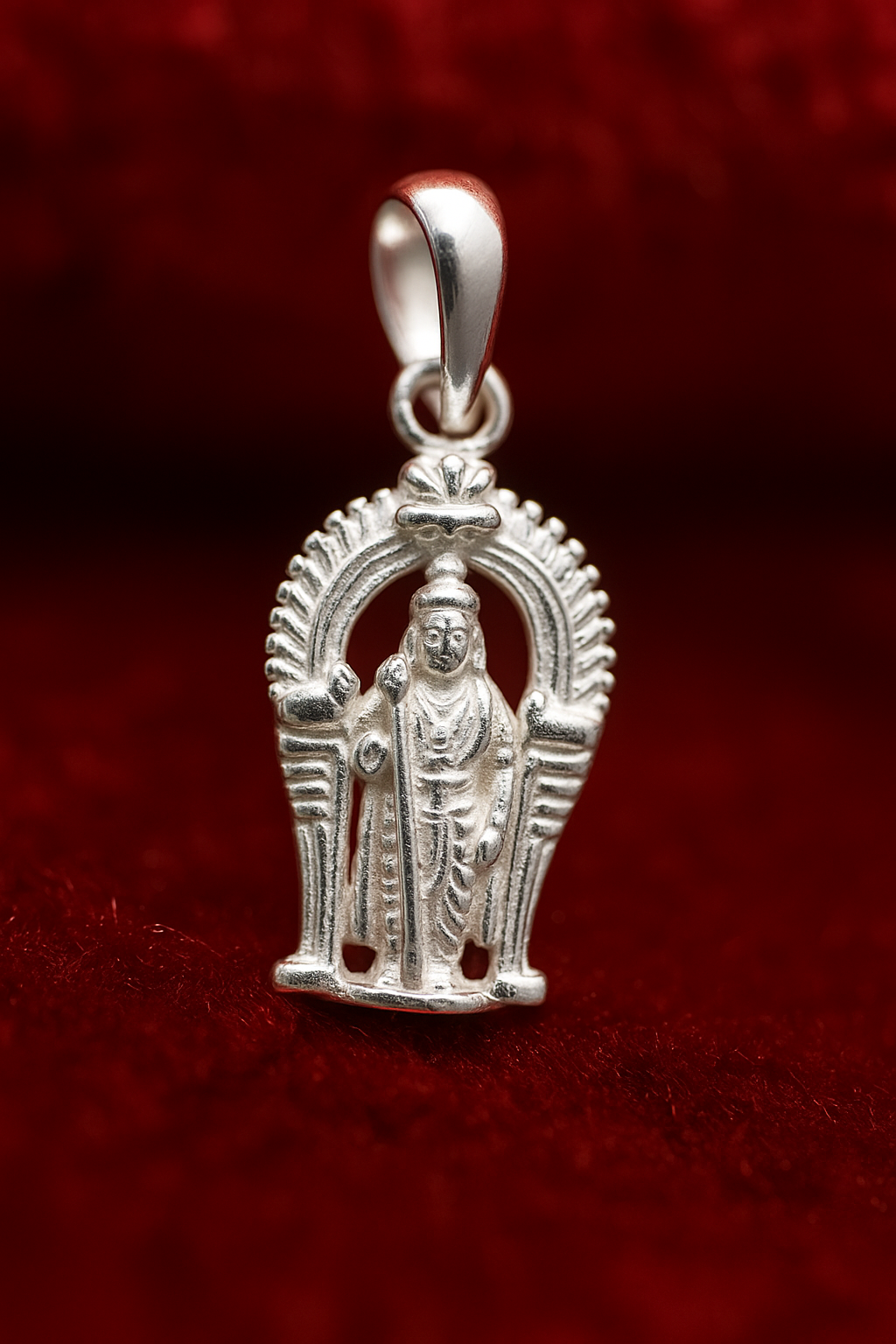 Pure Silver Murugan Pendant for Men & Women – Traditional Lord Murugan Jewelry Silvergift.in