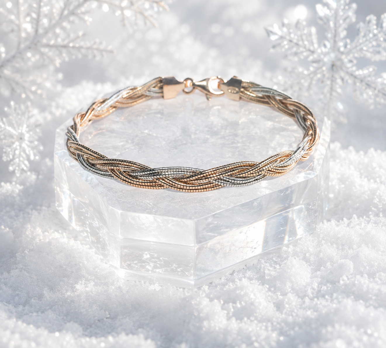 Premium Braided Silver Bracelet for Men