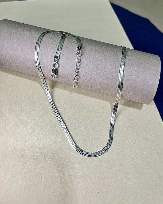 Pure 925 Sterling Silver Italian Design Chain for Men & Women – Adjustable, High-Quality Jewellery Silvergift.in