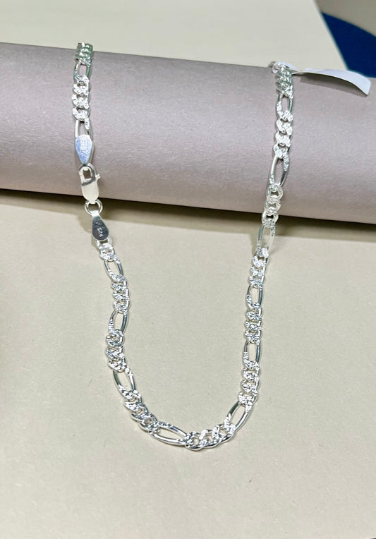 925 Sterling Silver Figaro Chain for Men – Trendy Daily Wear Silvergift.in