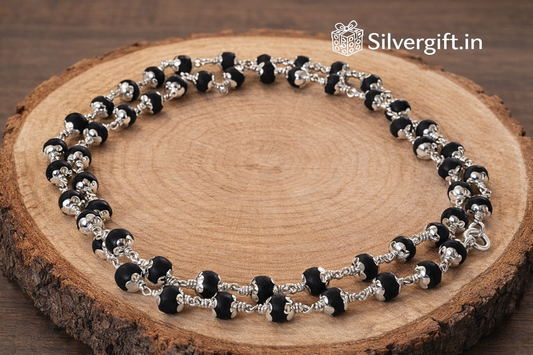 Original 925 Silver Karungali malai (54 Beads)