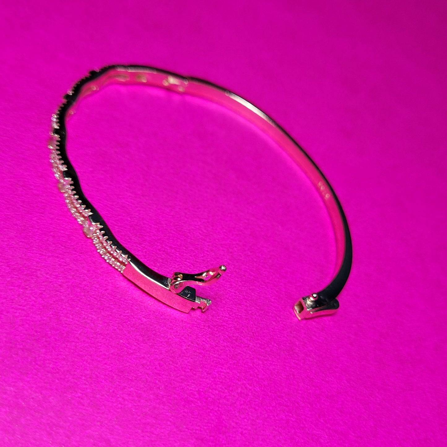 Luxury Pure Silver Rose Gold Bracelet for Women – Elegant Minimalist Designer Jewelry Silvergift.in