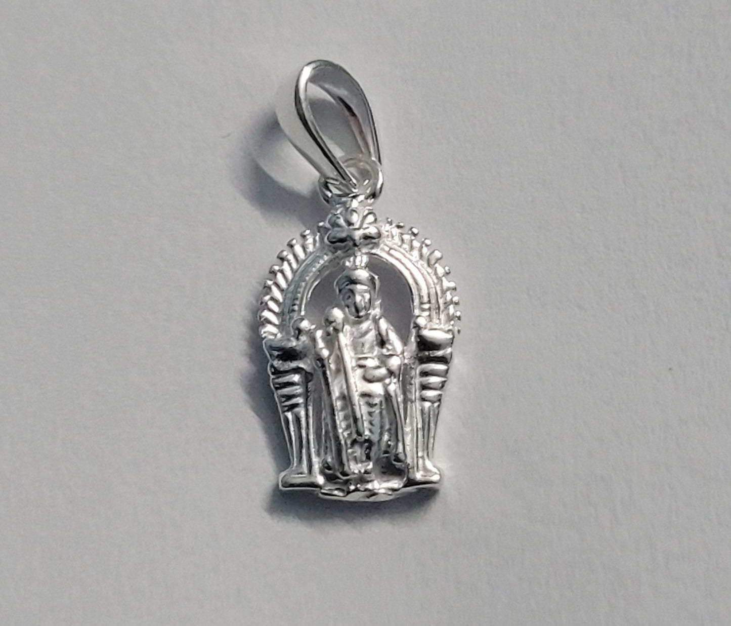 Pure Silver Murugan Pendant 92.5 – Lord Kartikeya Dollar for Men & Women, Traditional Temple Jewellery. Silvergift.in