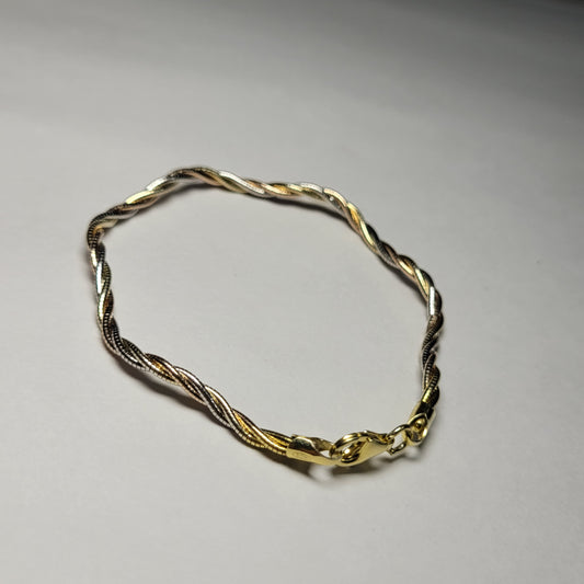 Pure Silver Twisted Bracelet for Men & Women | 925 Sterling Silver Chain Bracelet | Classic Daily Wear Jewellery Silvergift.in