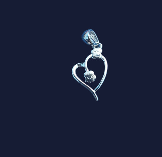 925 Sterling Silver Classic Heart Pendant with Sparkling Stone | Elegant Silver Jewelry for Women & Girls. Silvergift.in