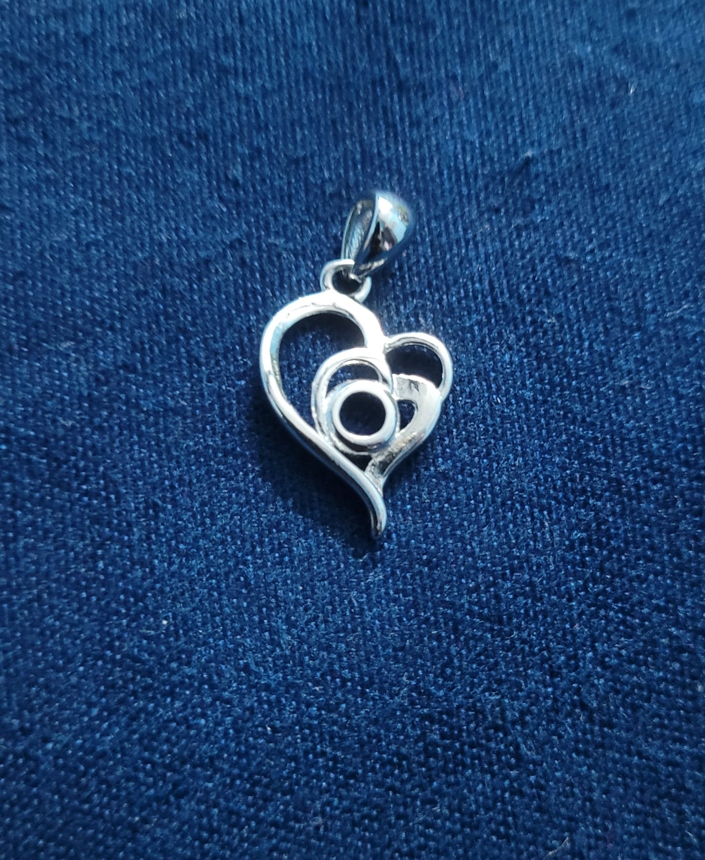 Pure Silver Heart Pendant for Women | Handmade 925 Sterling Silver Designer Jewellery | Unique Gift for Her. Silvergift.in