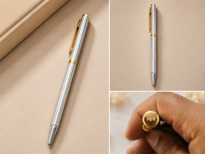 Pure Sterling Silver Pen | Premium Silver Gift for Men & Women