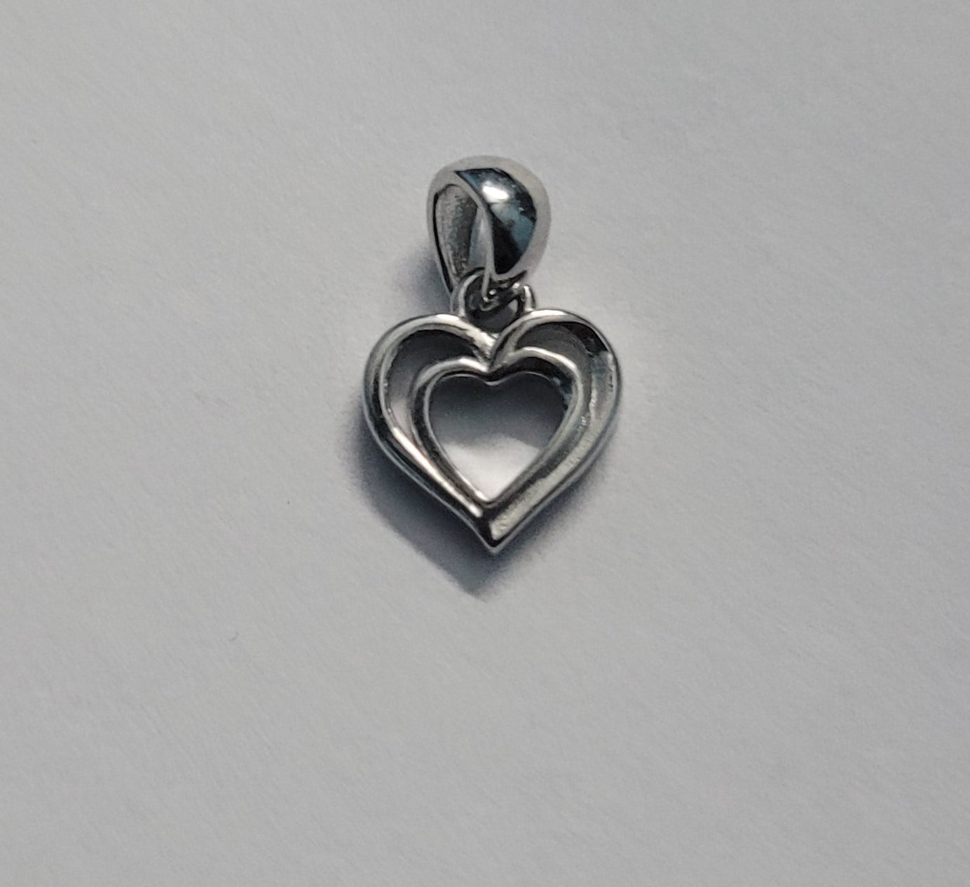 925 Sterling Silver Double Heart Pendant | Elegant Love Necklace for Women | Romantic Gift Jewelry. Silvergift.in