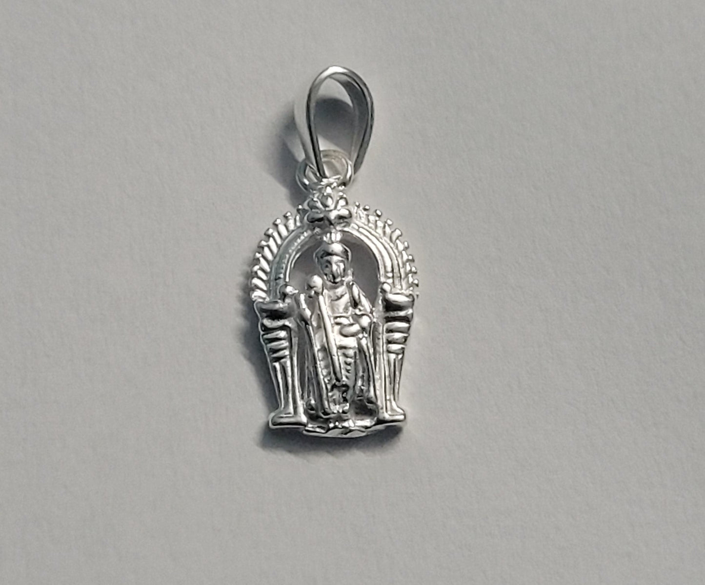 Pure Silver Murugan Pendant 92.5 – Lord Kartikeya Dollar for Men & Women, Traditional Temple Jewellery. Silvergift.in