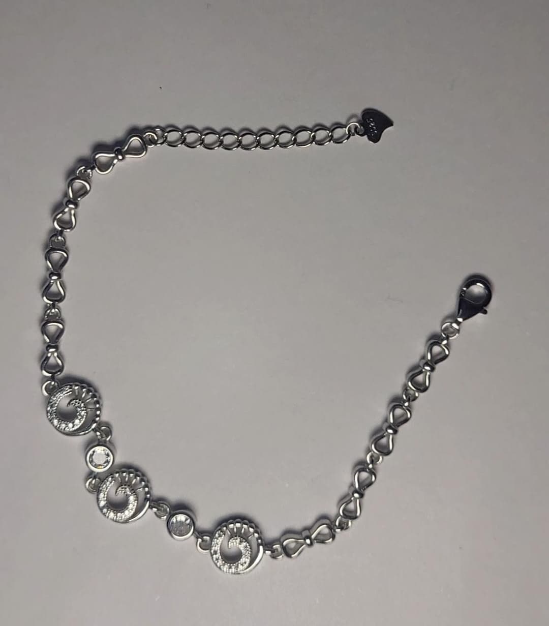 Trendy Spiral Party Wear Bracelet – Stunning Silver Designer Jewelry for Women & Girls. Silvergift.in