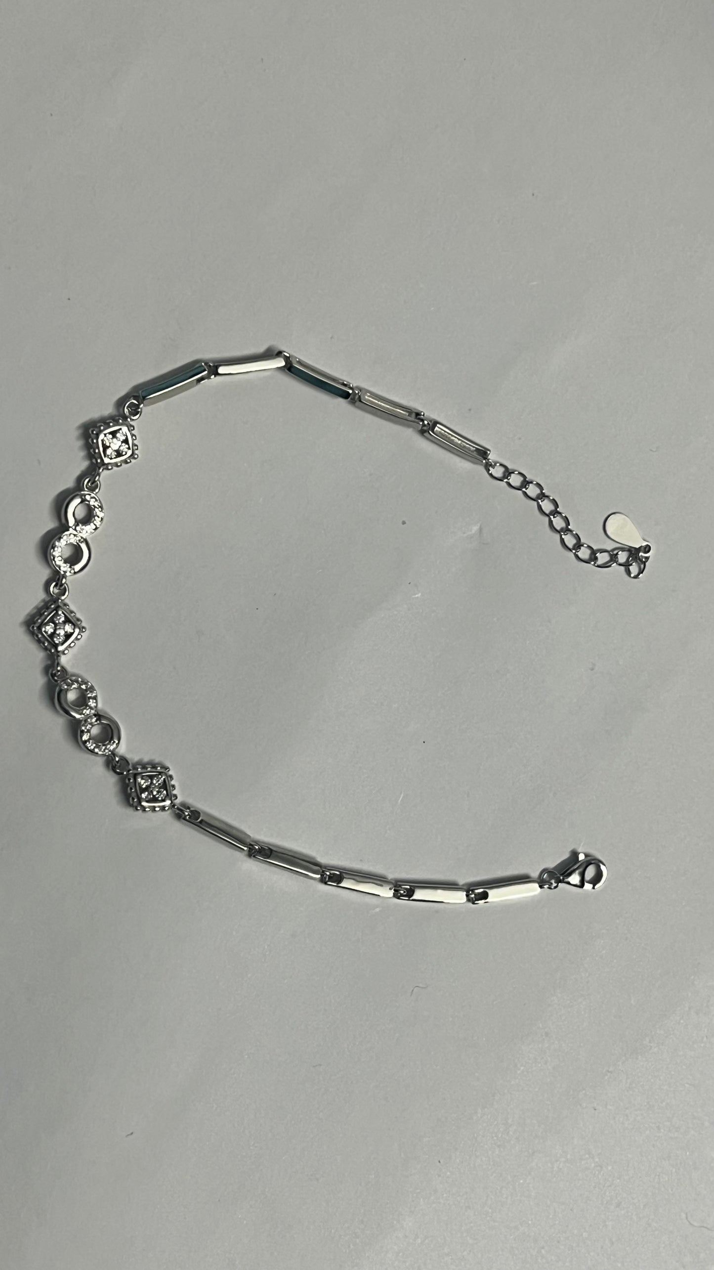 Geometric Rectangle 925 Silver Bracelet for Women – Modern Minimalist Design. Silvergift.in